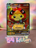 Load image into Gallery viewer, *CUSTOM* Ho-Oh Pikachu Cosplay Series Poncho Handmade Holo Art TCGKITTEN