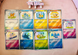Load image into Gallery viewer, *CUSTOM* Eeveelution Complete Set of 9 Pokemon Cards Textured Holo TCGKITTEN