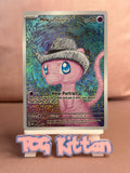 Load image into Gallery viewer, *CUSTOM* Mew with Grey Felt Hat Van Gogh Handmade Textured Art TCGKITTEN