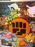 Load image into Gallery viewer, *CUSTOM* Fighting Energy Pokemon Series Cute Chibi Handmade Textured TCGKITTEN