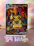 Load image into Gallery viewer, *CUSTOM* Mega Y Charizard Pikachu Cosplay Series Poncho Handmade Holo TCGKITTEN