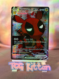 Load image into Gallery viewer, *CUSTOM* Deadpool Pikachu Cosplay Series Poncho Handmade Holo Art TCGKITTEN