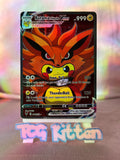 Load image into Gallery viewer, *CUSTOM* Kurama 9 Tail Pikachu Cosplay Series Poncho Handmade Holo Art TCGKITTEN