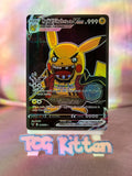 Load image into Gallery viewer, *CUSTOM* Marshall D-Teach Pikachu Cosplay Series Poncho Handmade Holo TCGKITTEN