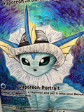 Load image into Gallery viewer, *CUSTOM* Vaporeon with Grey Felt Hat Van Gogh Handmade Textured Art TCGKITTEN