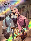 Load image into Gallery viewer, *CUSTOM* Iono Trainer Kimono Manga Holo Handmade Textured Art TCGKITTEN