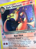 Load image into Gallery viewer, *BINDER COPY* Dark Charizard 4/82 1st Edition HOLO Team Rocket HP TCGKITTEN
