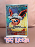 Load image into Gallery viewer, *CUSTOM* Flareon with Grey Felt Hat Van Gogh Handmade Textured Art TCGKITTEN