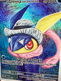Load image into Gallery viewer, *CUSTOM* Greninja with Grey Felt Hat Van Gogh Handmade Textured Art TCGKITTEN