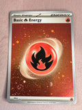 Load image into Gallery viewer, *4 SWIRLS* Fire Energy 002 Card &#39;B&#39; Reverse Holo 151 TCGKITTEN
