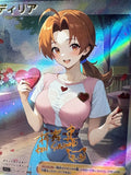 Load image into Gallery viewer, *CUSTOM* Delia Ash Trainer Valentines Day Waifu Handmade Textured Art TCGKITTEN