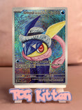 Load image into Gallery viewer, *CUSTOM* Greninja with Grey Felt Hat Van Gogh Handmade Textured Art TCGKITTEN