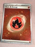Load image into Gallery viewer, *4 SWIRLS* Fire Energy 002 Card &#39;B&#39; Reverse Holo 151 TCGKITTEN