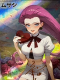 Load image into Gallery viewer, *CUSTOM* Jessie Trainer Valentines Day Waifu Handmade Textured Art TCGKITTEN