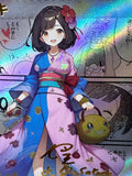 Load image into Gallery viewer, *CUSTOM* Gloria Trainer Kimono Manga Holo Handmade Textured Art TCGKITTEN