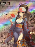 Load image into Gallery viewer, *CUSTOM* Hilda Trainer Kimono Manga Holo Handmade Textured Art TCGKITTEN