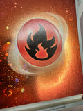 Load image into Gallery viewer, *4 SWIRLS* Fire Energy 002 Card &#39;B&#39; Reverse Holo 151 TCGKITTEN